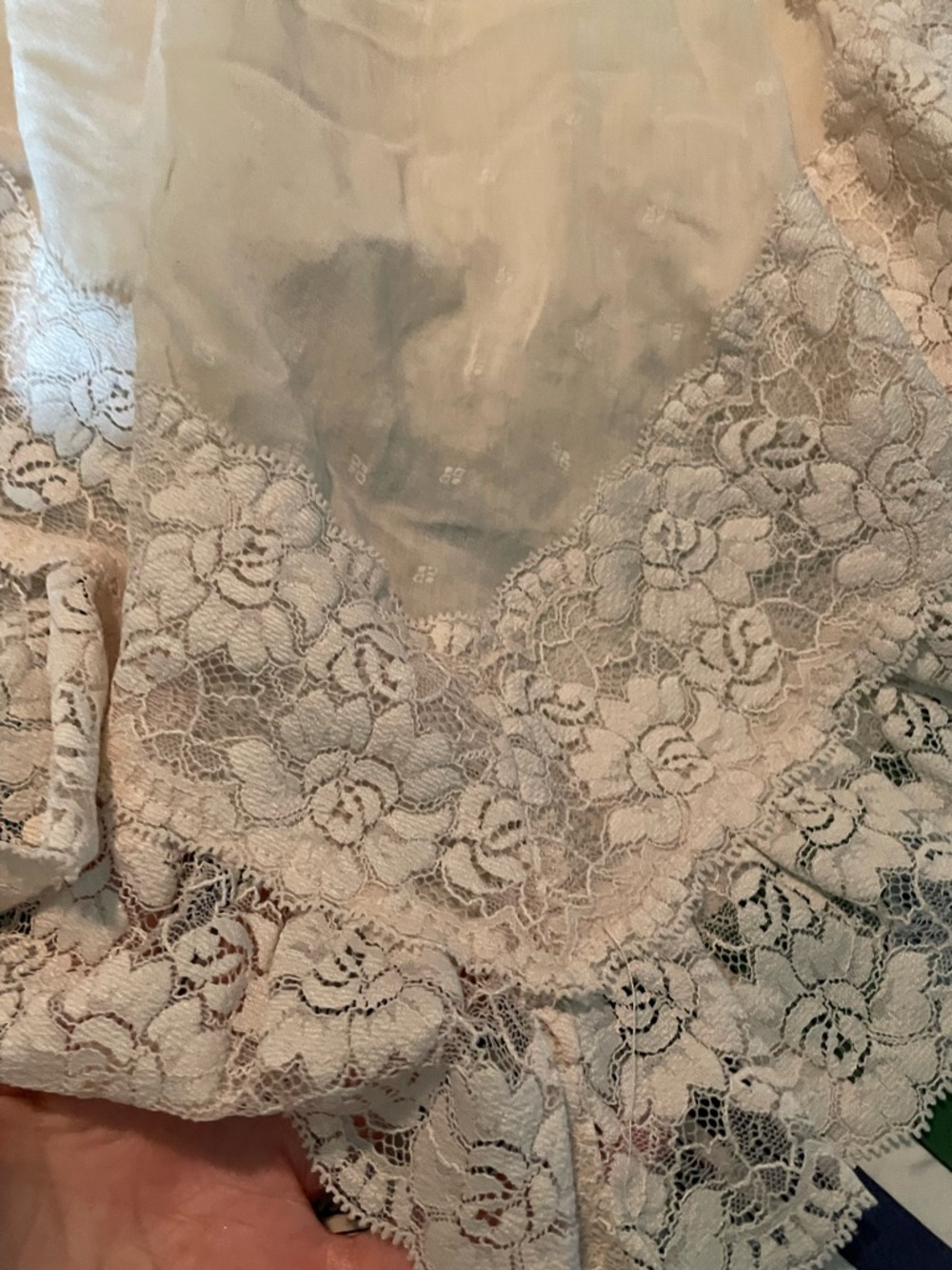 Free People Intimately Cream Lace-Trim Camisole Tunic - Picture 2 of 4